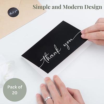 VNS Creations 100 pack Thank You Cards with Envelopes & Stickers