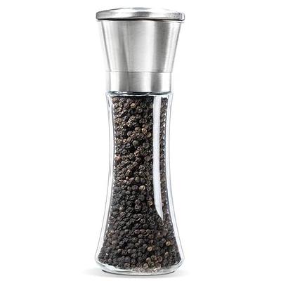 Ovente Electric Stainless Steel Tall Sea Salt and Pepper Grinder