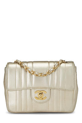 Chanel Gold Scalloped Lambskin Boy Bag Small Q6B01APXDH000