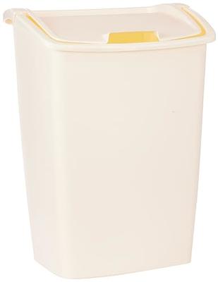 Rubbermaid 13-Gallons White Plastic Kitchen Trash Can with Lid