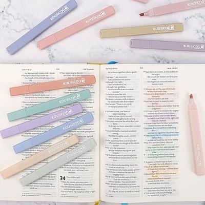 Aesthetic Cute Pastel Highlighters Set: 12 Assorted Colors No