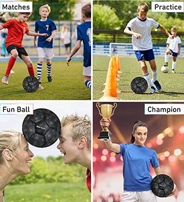 Voit Recreational Replica Soccer Ball - Size 5, Multiple Colors, Durable  Machine-Stitched Ball with Reinforced Pivot for Greater Air Retention