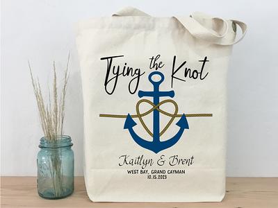 Monogrammed Boat Tote Bridesmaid Travel Beach Monogram Canvas Large