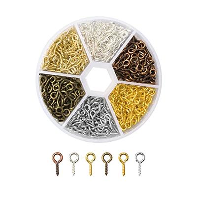 1 Box Screw Eye Pins Mini Metal Eye Pins Small Eye Pin Pendants for DIY  Jewelry Making