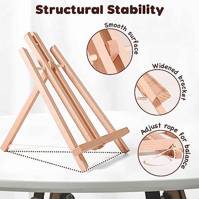 Beechwood Table Easel- Adjustable with Palette and Storage- 7 Elements