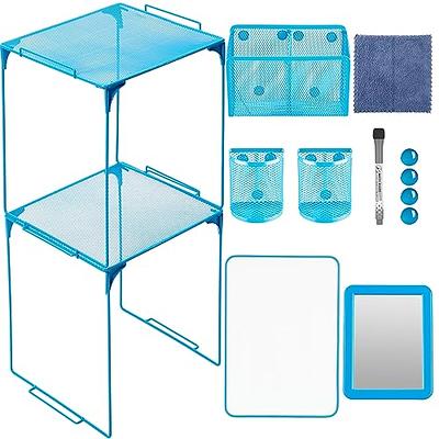 Ctosree Organizer Kit Include Magnetic Locker Wallpaper, White