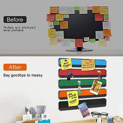 5pcs/lot Board Bar Strips with Pushpin, Self-Adhesive Bulletin Board Strips  for Wall Felt Pin Board Pastes Notes