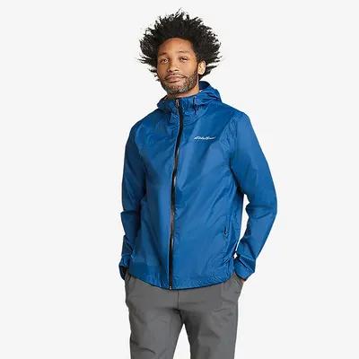 Eddie Bauer Men's RipPac Pro Waterproof Rain Jacket - True Blue - Size M -  Yahoo Shopping