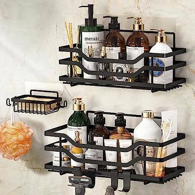 ACMETOP Adhesive Shower Caddy 3-Pack Shower Organizer No Drilling