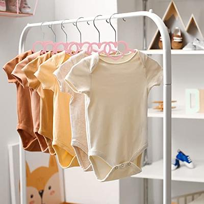 50 Pcs. of Standard Plastic Hangers for Clothes - Durable Tubular Hanger  Slim