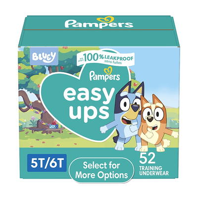 Pampers Easy Ups Training Underwear Girls Size 5 3T-4T, 124 Count 