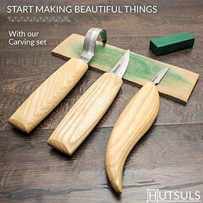 Hutsuls Wood Whittling Kit for Beginners - Razor Sharp Wood Carving Knife  Set in Beautifully Designed Gift Box, Whittling Knife for Kids and Adults  (8 Pieces) - Yahoo Shopping