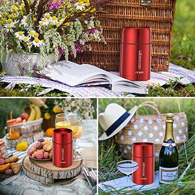 FEWOO Food Jar - 27oz Vacuum Insulated Stainless Steel Lunch Thermos, Leak  Proof Soup Containers with bag for Hot or Cold Food (Red) - Yahoo Shopping