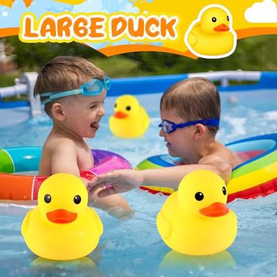 Jumbo Rubber Duck Bath Toy - Giant Ducks Big Duckie Baby Shower Birthday  Party Favors 8-Inches (Yellow)