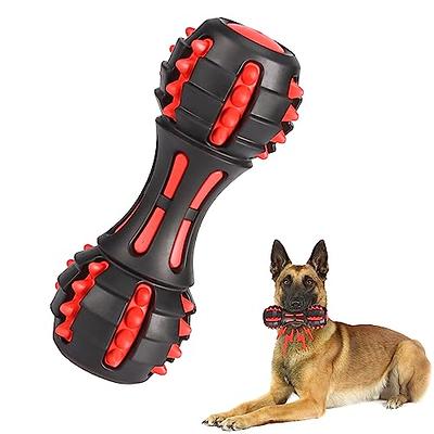 Large Dog Toys for Aggressive Chewers,Dog Toys for Large Dogs,Rubber Tough  Dog Bone Chew Toys,Toothbrush Dog Toys for Aggressive Chewers Large