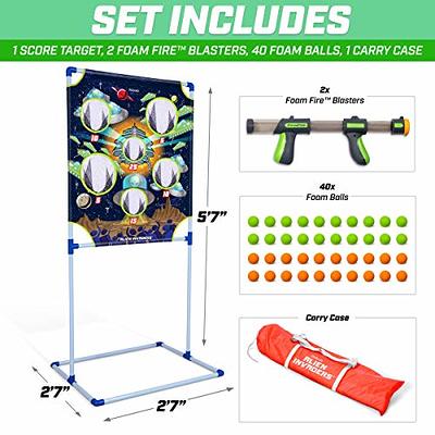 Foam Ball Launcher with 8 Balls, Pump Action Shooting Toy Blaster for · Art  Creativity