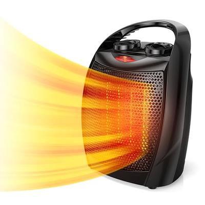  BLACK+DECKER Electric Heater, Portable Heater with 3 Settings, Ceramic  Heater for Office, Home or Bedroom, Space Heater with Adjustable Thermostat  Control, Black : Home & Kitchen