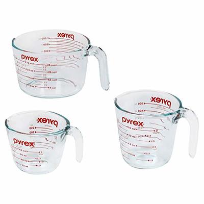 Kanayu 6 Pcs Plastic Measuring Cup Set Includes 4 Cup 2 Cup 1 Cup Measure  Cups Food Measuring Jugs Measure Cups for Liquid Oil Flour Kitchen, Clear  (3 Size) - Yahoo Shopping