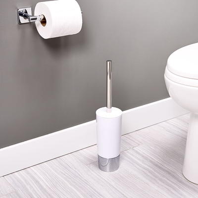 Huji Home Products. Stainless Steel Toilet Paper Canister and