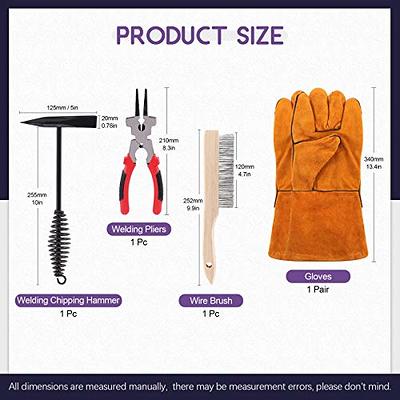 1pc Wood Handle Welding Hammer For Removing Slag On Welds