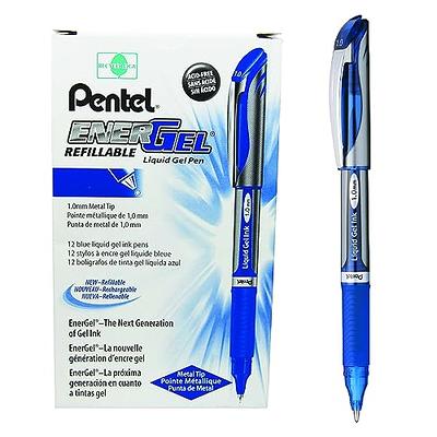 Pentel Needle Tip Gel Ballpoint Pen, Slicci, 0.25mm, Black (BG202-A)