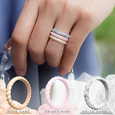 Invisible Ring Size Adjuster for Loose Rings Ring Adjuster Fit Any Rings Assorted Sizes of Ring Sizer (12pcs)