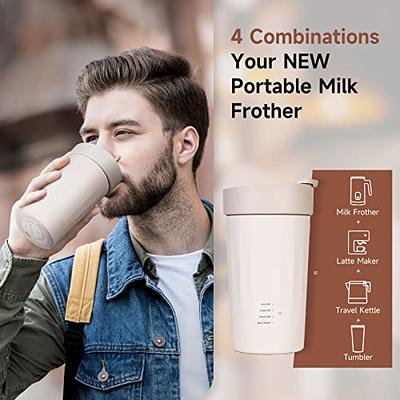  Eastsign Milk Frother, Frother for Coffee, 4 in 1 Electric Milk  Frother and Steamer, Warm and Cold Foam Maker, Hot Chocolate Maker, Milk  Warmer, 12oz/350ml Coffee Frother for Latte, Cappuccino, Matcha