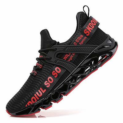  Damyuan Mens Lightweight Athletic Running Walking Gym Shoes  Casual Sports Shoes Fashion Sneakers Walking Shoes Black