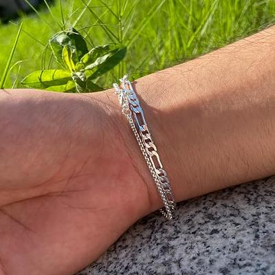 Dominant Mens Leading Link Solid Silver Bracelets Hand Knitted Chinese  Style Retro Jewelry From Heathera, $13.88 | DHgate.Com