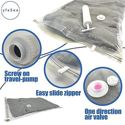 6 Medium Vacuum Storage Bags, Space Saver Compression Bag for Clothes,  Pillows, Comforters, Blankets Storage Vacuum Sealer Bags for Clothes Storage,  Sealed Airtight Reusable with Travel Hand Pump - Yahoo Shopping