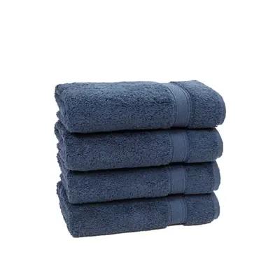 Linum Home Textiles Soft Twist Turkish Cotton 3 Piece Towel Set, Blue