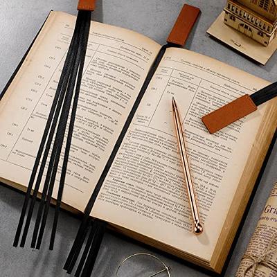 6 Pieces Bible Ribbon Bookmark Multi Ribbon Page Marker Leatherette  Bookmark Artificial Leather Bookmark with Colorful Ribbons for Books  (Classic