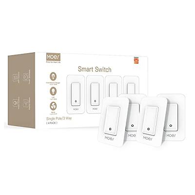 Smart Light Switch 2 Pack(Button), Double Smart WiFi Light Switches, Smart  Switch Compatible with Alexa and Google Home, Remote Control Light Switch，Neutral  Wire Needed ， No hub Required - Yahoo Shopping