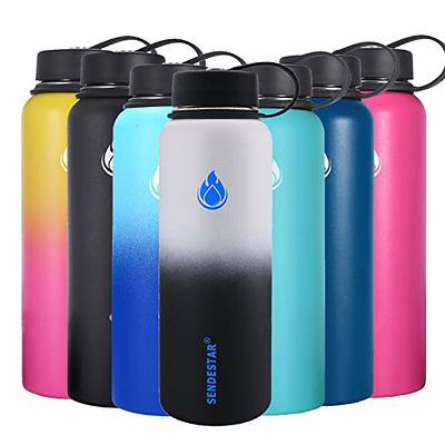 SENDESTAR 64 oz Water Bottle Double Wall Vacuum Insulated Leak