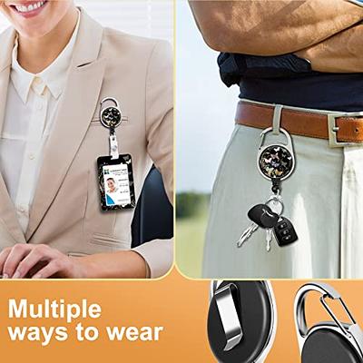 Plifal ID Badge Holder with Lanyard and Retractable Badge Reel Belt Clip, Cute Butterfly Aesthetic Keychain Lanyards Clip on Badge Extender Vertical  ID Sleeve for Women Colorful - Yahoo Shopping