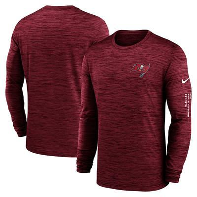 Women's Fanatics Branded Red Tampa Bay Buccaneers Spirit Jersey Lace-Up V-Neck Long Sleeve T-Shirt