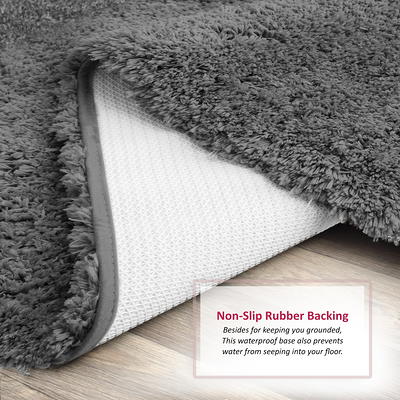 Clara Clark Chenille Extra Soft and Absorbent Bath Mat - Non Slip