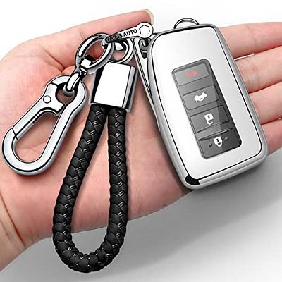  Gematay for Acura Key Fob Cover with Keychain Lanyard, Soft TPU Key  Case Protection Compatible with Acura CDX RDX RLX NSX TLX TLX-L Smart Remote  Key Holder : Automotive