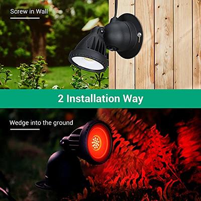 LEONLITE LED Low Voltage Landscape Lights, Well Lights, 6w, 12-24V, IP67  Waterproof, UL Listed, 3000K