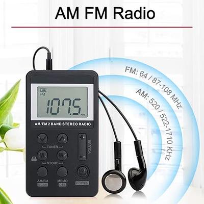 Portable Pocket Mini Radio FM:64-108MHz LCD Digital Display Retro