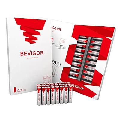 Bevigor Lithium Batteries AA, 96 Pack 1.5V 3000mAh Lithium (Non-Rechar –  BEVIGOR