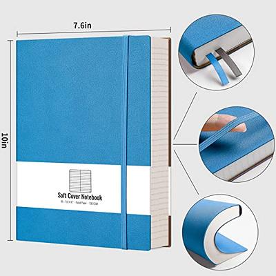 HIUKOOKA College Ruled Journal Notebook-A4 Large Thick Notebook 8.5''×11'',  100GSM Thick Paper Leather Journal,A4 Notebooks for Work, School, Writing