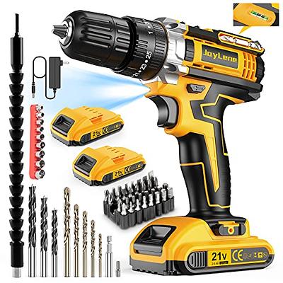 20V Cordless Drill Driver with 2 Battery and Fast Charger 3/8 inch