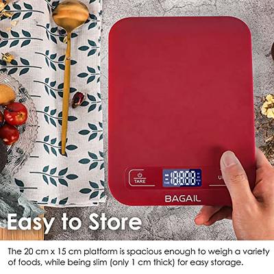 BAGAIL BASICS Digital Kitchen Scale, Premium Food Scales Weight