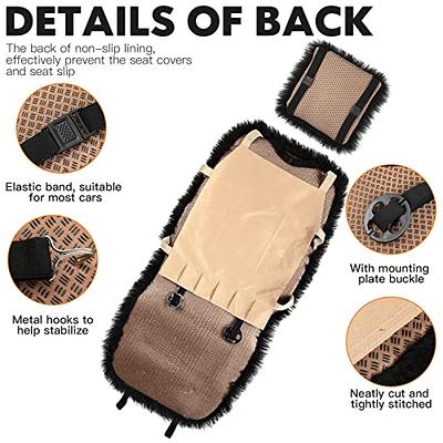 Car Seat Cushion Lambswool Car Warm Non-Slip Seat Cushion Car