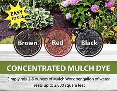 Mulch Worx Red Mulch Color Concentrate - Quart - Treats 2,800 Sq