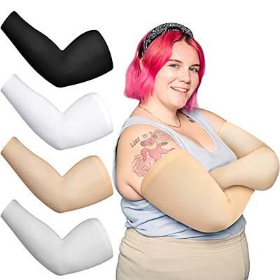 2 Pairs Arm Shapers for Plus Size Women, Upper Arm Sleeves