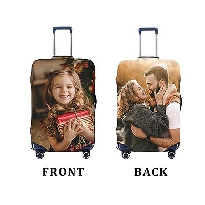 Personalized Leather Luggage Tags Gifts with Engraved Design and Name - Traveler Gifts for Women, Men, Kids - Custom Suitcase Tag for Honeymoon 