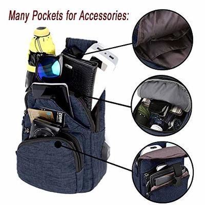 FANDARE New Sling Bag Men Chest Pack with USB Crossbody Bag One Strap Backpack Messenger Bag For Travel Cycling Camping Hiking Waterproof Canvas