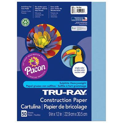 Pacon 103036 Tru-Ray 12 x 18 Yellow Pack of 76# Construction Paper - 50  Sheets